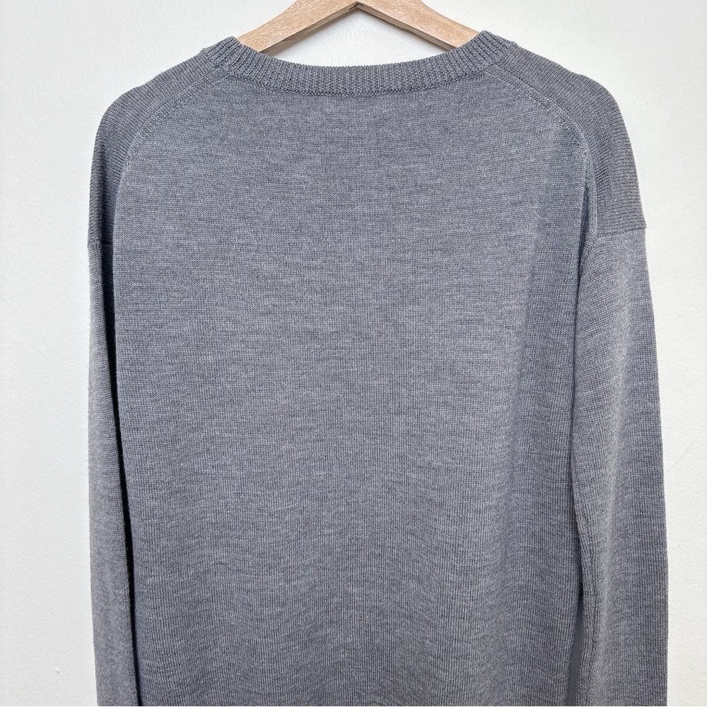 Aritzia Babaton Womens Xsmall Gunnar Merino Wool Sweater CN Grey Color - Picture 12 of 14